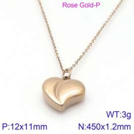 SS Rose Gold-Plating Necklace