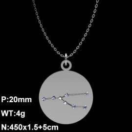 Stainless Steel Stone Necklace