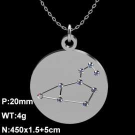 Stainless Steel Stone Necklace
