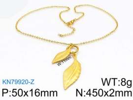 SS Gold-Plating Necklace