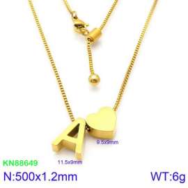 SS Gold-Plating Necklace
