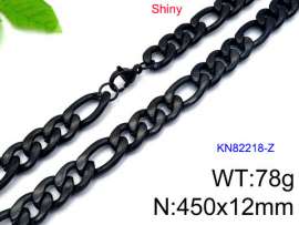 Stainless Steel Black-plating Necklace