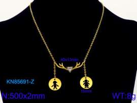 SS Gold-Plating Necklace
