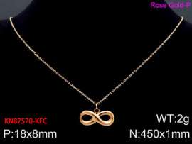 SS Rose Gold-Plating Necklace