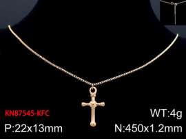 SS Rose Gold-Plating Necklace
