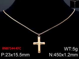 SS Rose Gold-Plating Necklace