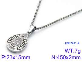 Stainless Steel Stone Necklace