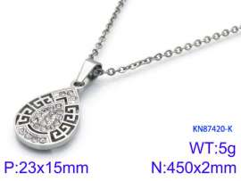 Stainless Steel Stone Necklace