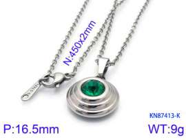 Stainless Steel Stone Necklace