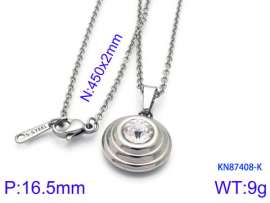 Stainless Steel Stone Necklace