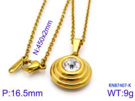 Stainless Steel Stone Necklace