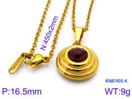 Stainless Steel Stone Necklace