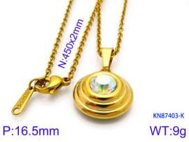 Stainless Steel Stone Necklace