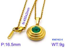Stainless Steel Stone Necklace