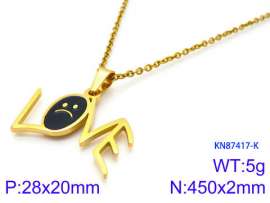 SS Gold-Plating Necklace