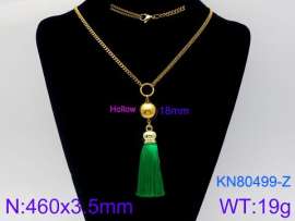 SS Gold-Plating Necklace