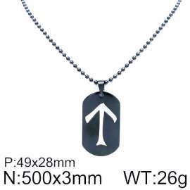 Stainless Steel Black-plating Necklace