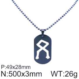 Stainless Steel Black-plating Necklace