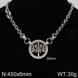 Stainless Steel Stone Necklace