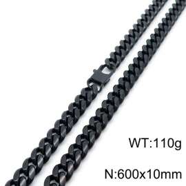 Stainless Steel Black-plating Necklace