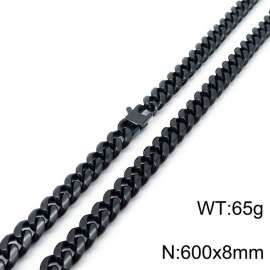 Stainless Steel Black-plating Necklace