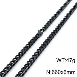 Stainless Steel Black-plating Necklace